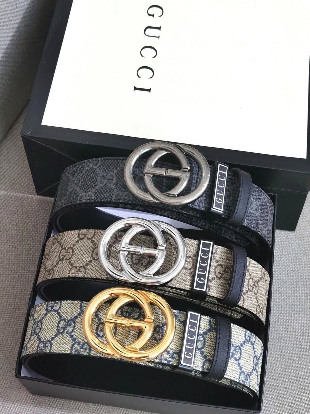 Gucci Premium Quality Belt with Interlocking G Buckle - Hình 5