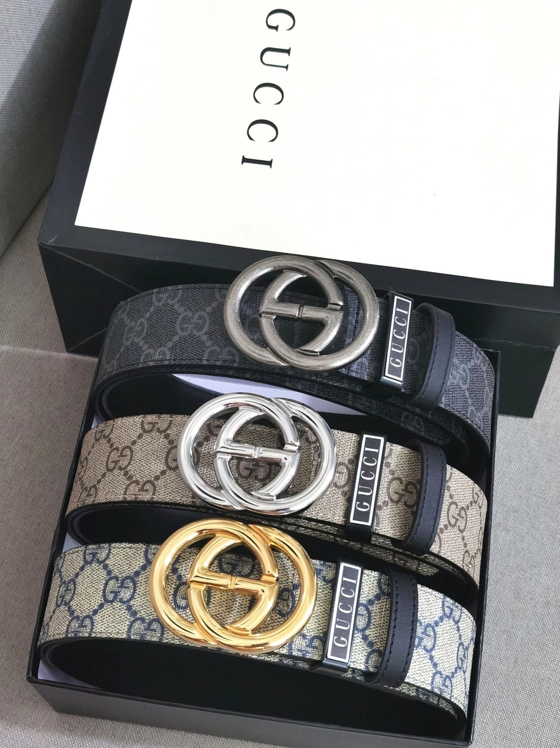 Gucci Premium Quality Belt with Interlocking G Buckle - Hình 5