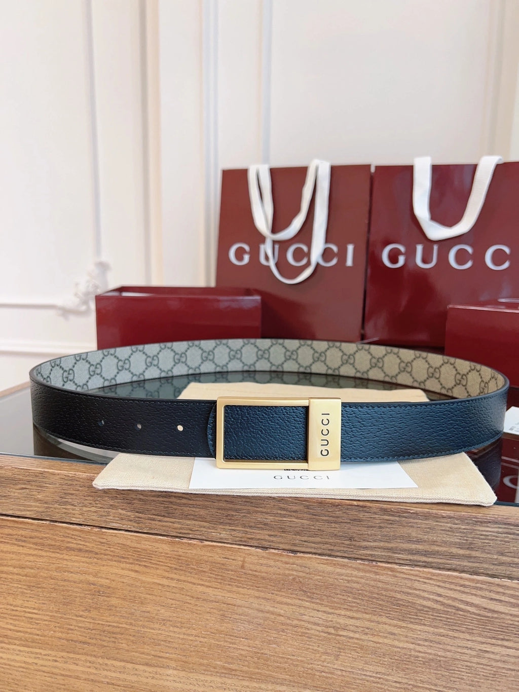 Gucci Premium Quality Belt with iconic logo - Hình 3