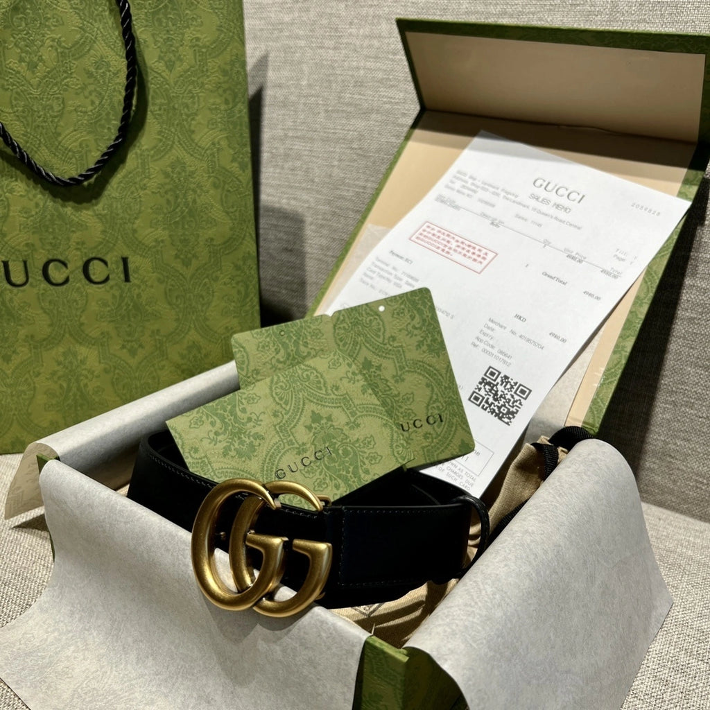Gucci belt with GG buckle - Hình 4