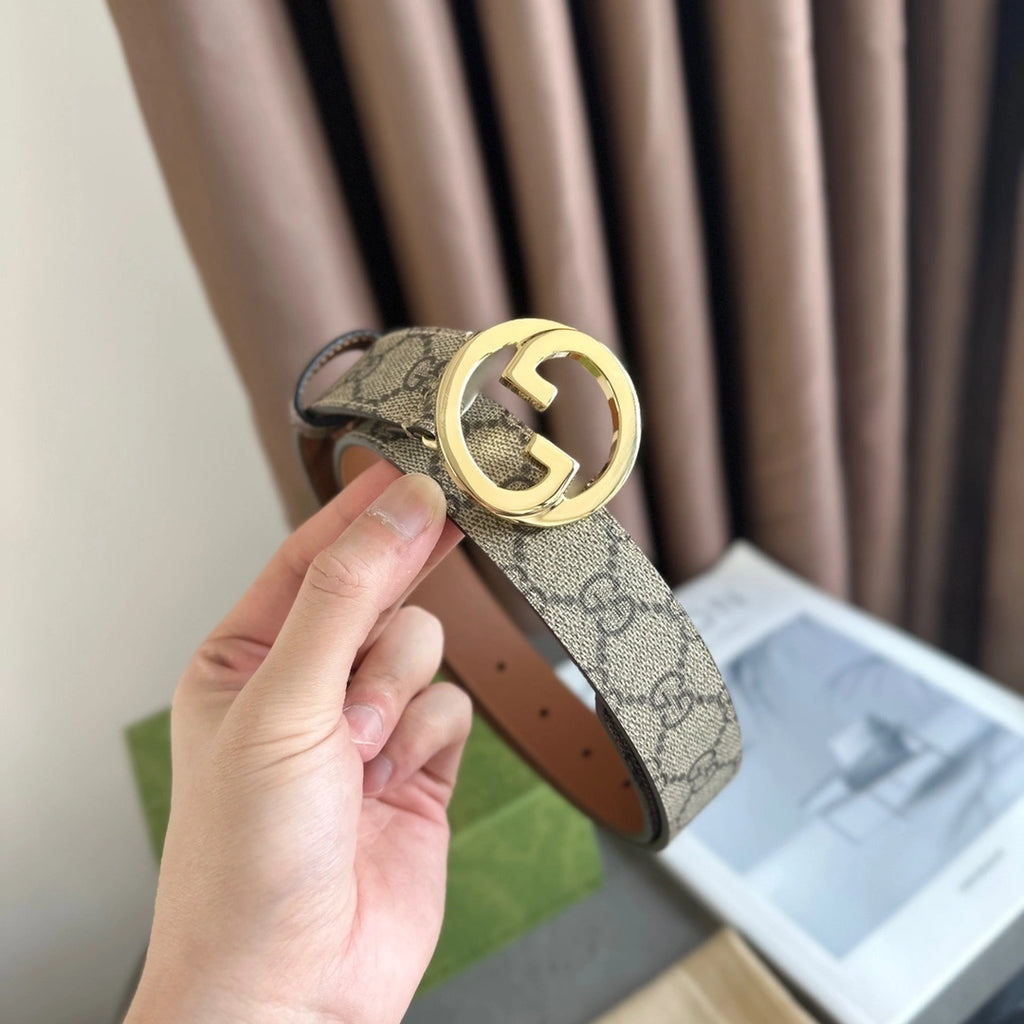 Gucci Blondie Premium Quality Belt with GG Buckle - Hình 3