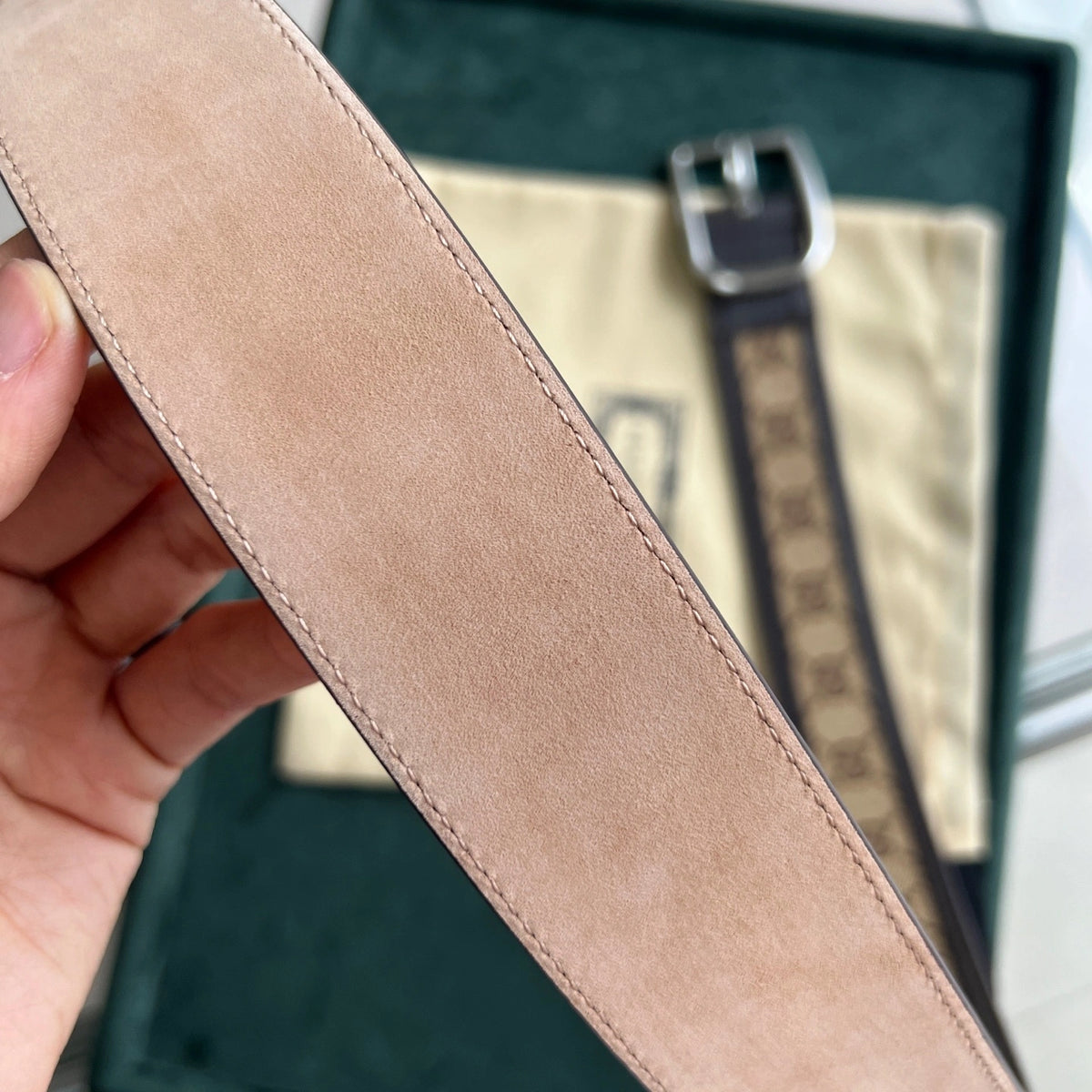 Gucci GG Canvas Belt - Premium Quality - Hình 7