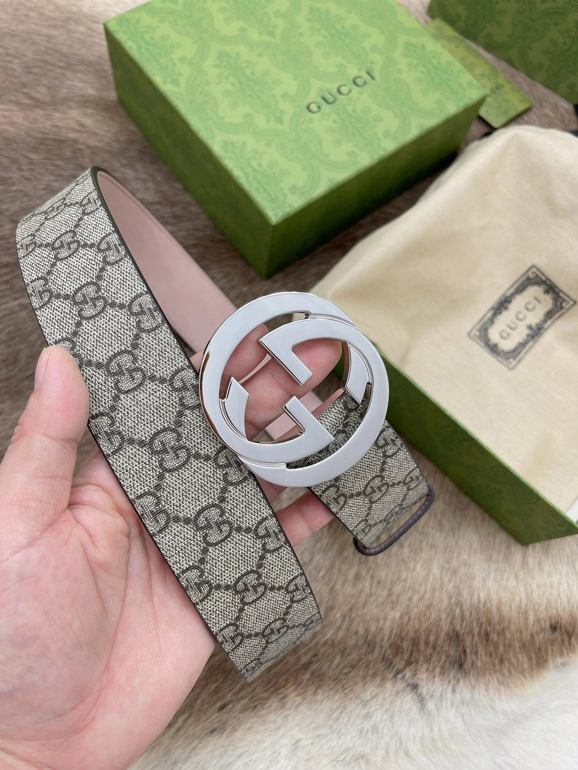 Gucci Interlocking G Belt Premium Quality - Hình 5