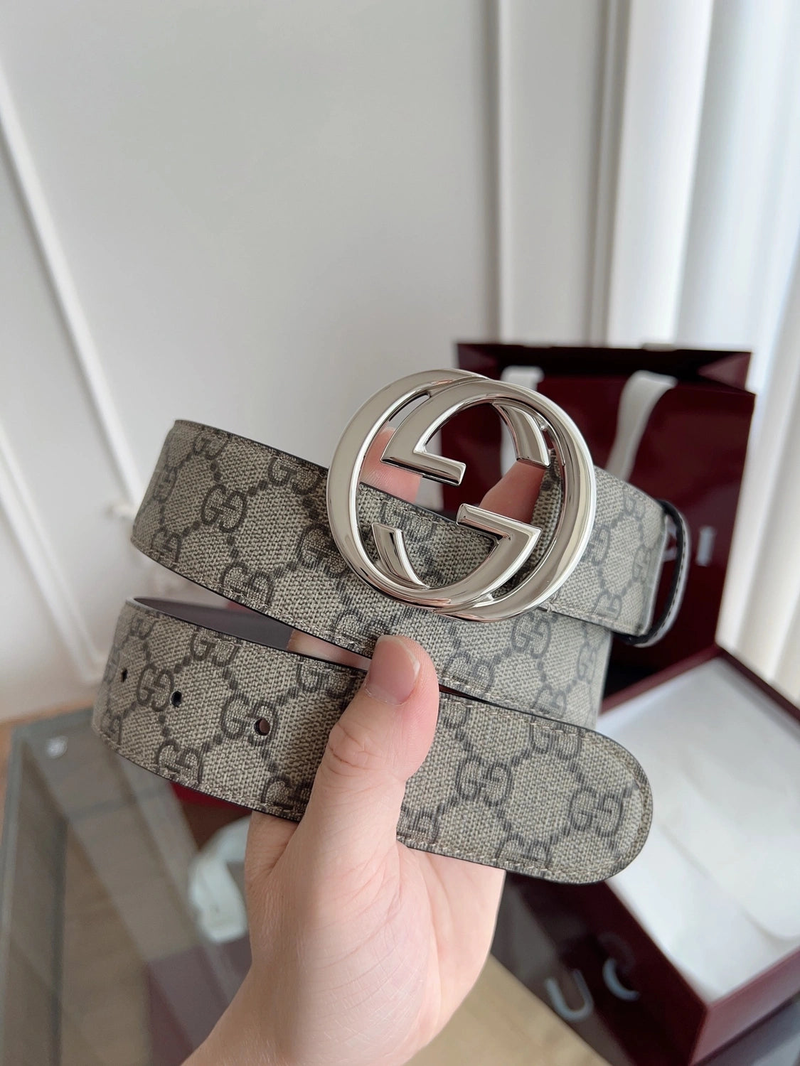 Gucci GG Supreme Belt Premium Quality - Hình 5