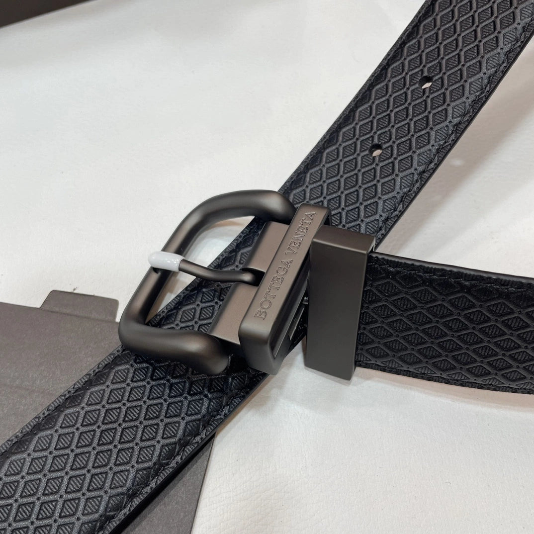 Bottega Veneta Premium Reversible Leather Belt - Hình 5