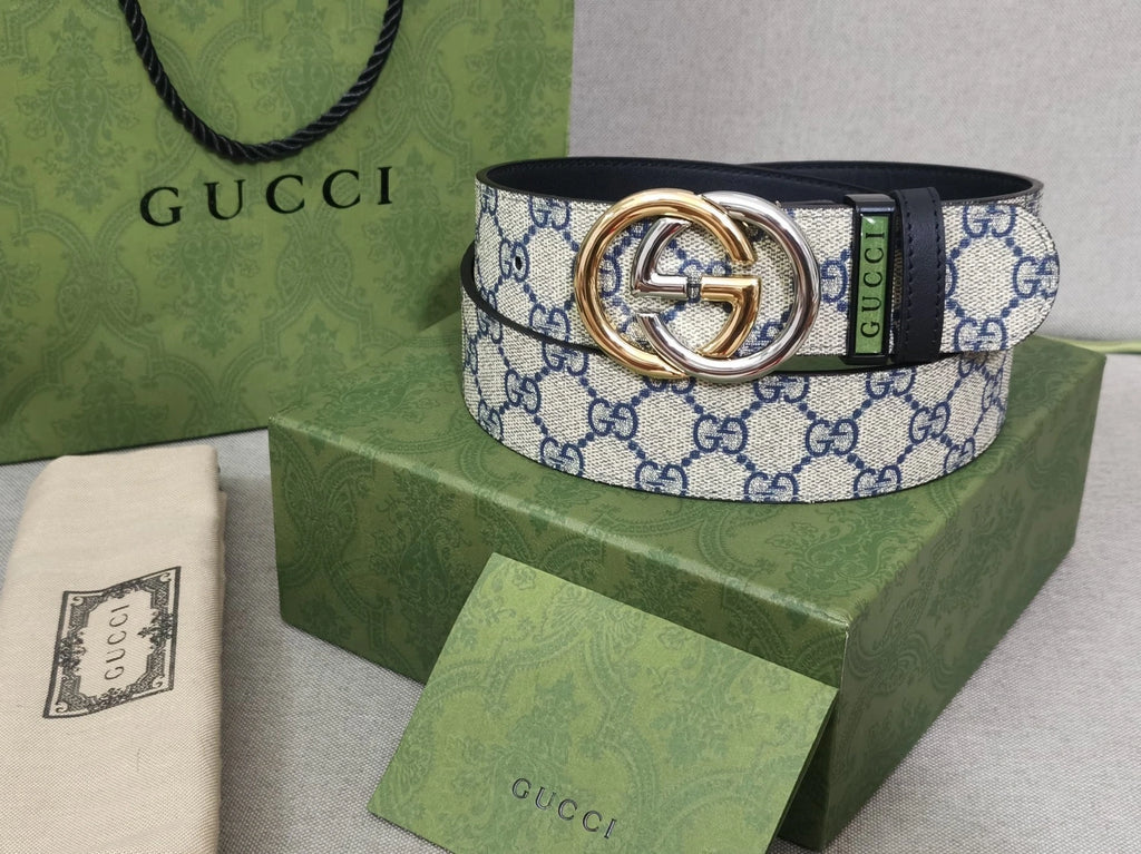 Gucci Premium Belt with GG Buckle - Hình 5