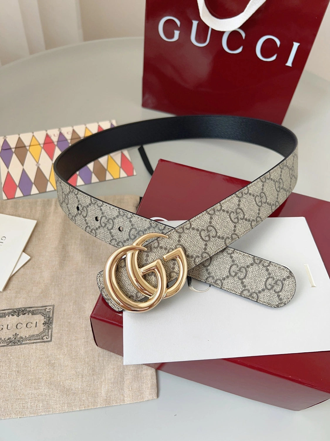 Gucci GG Marmont Belt with GG Buckle - Hình 6