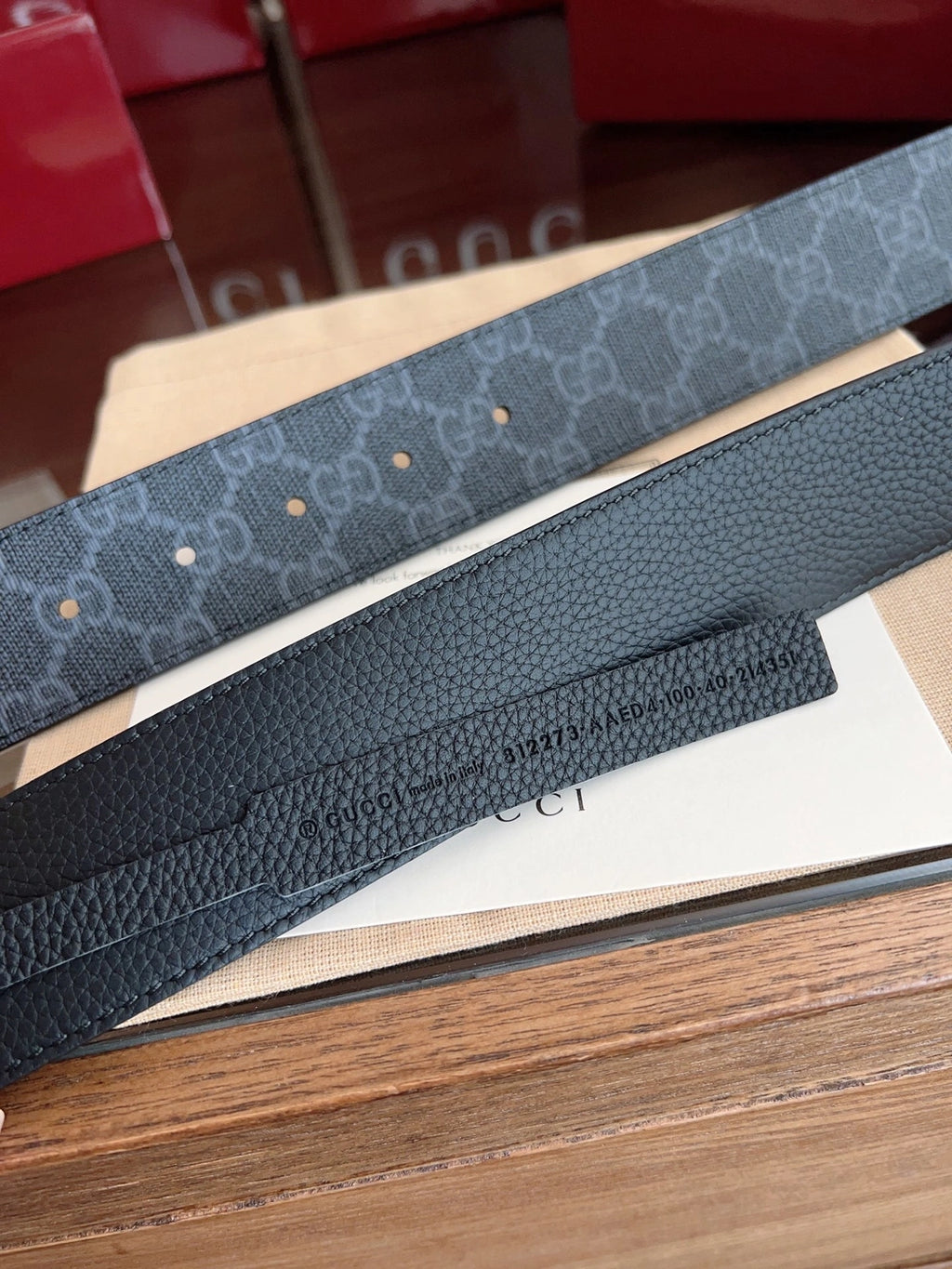 Gucci Premium Quality Belt with Iconic Logo Buckle - Hình 6
