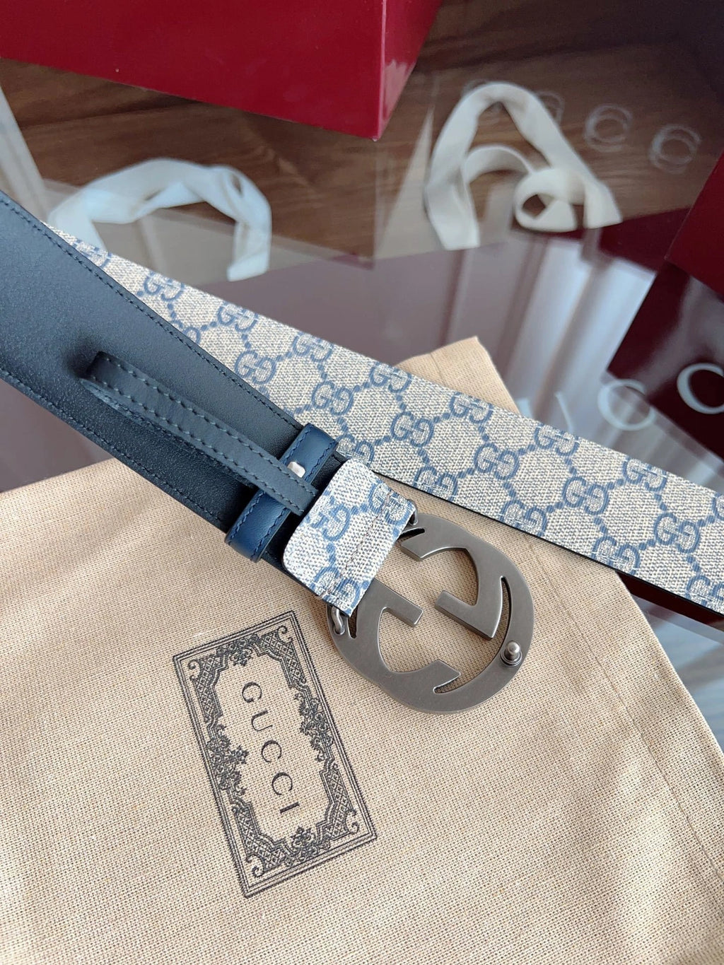 Gucci Premium Quality Belt with Signature Logo Buckle - Hình 6