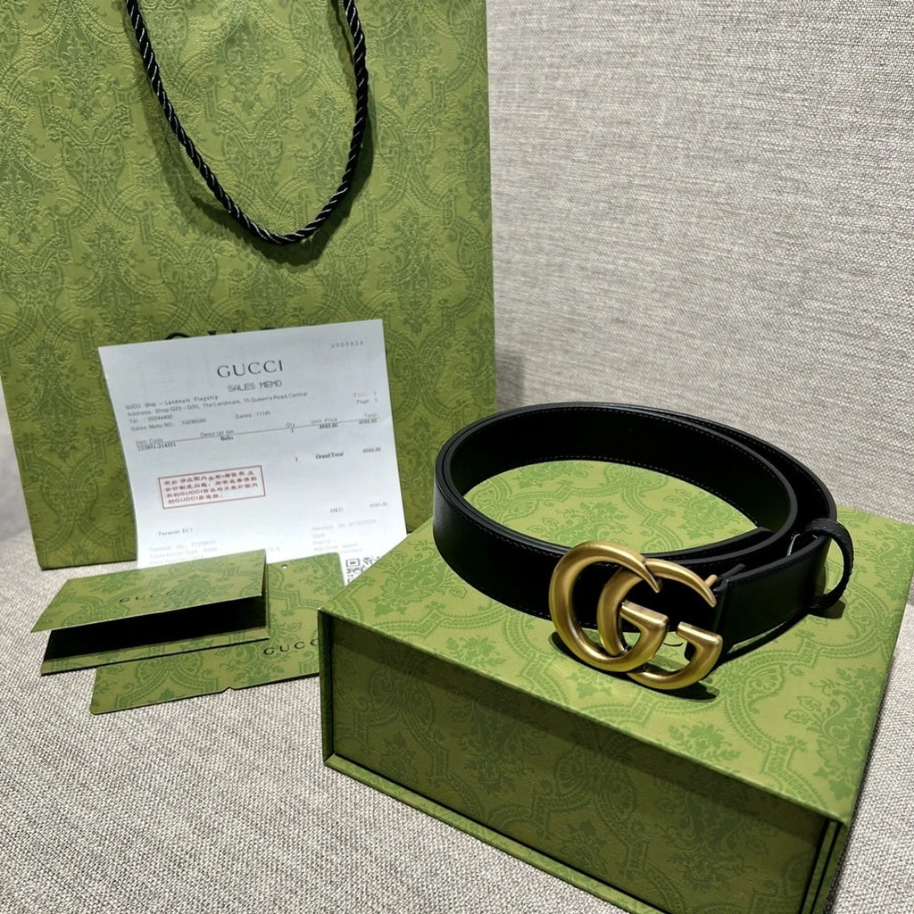 Gucci belt with GG buckle - Hình 5