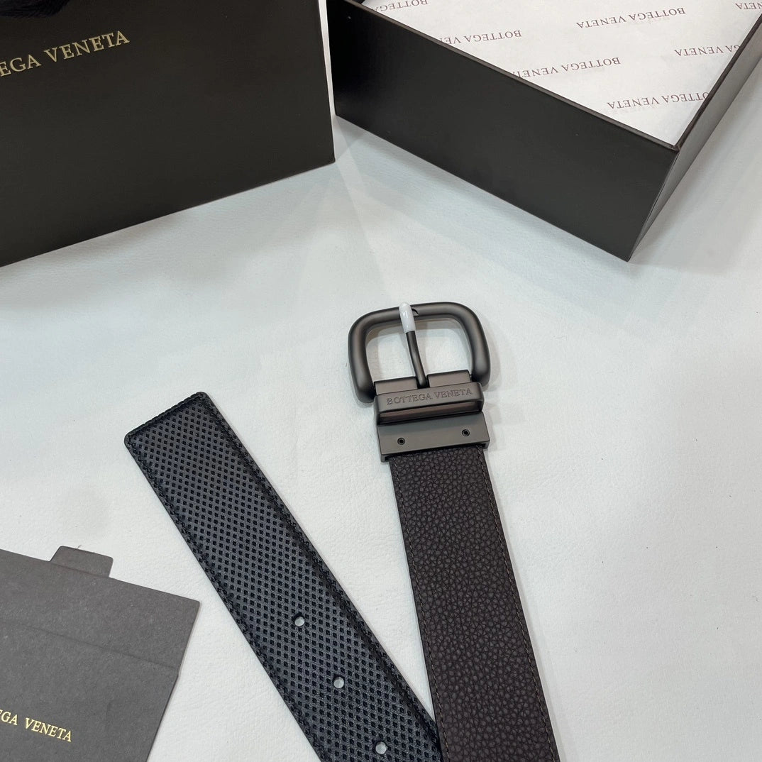 Bottega Veneta Premium Reversible Leather Belt - Hình 6