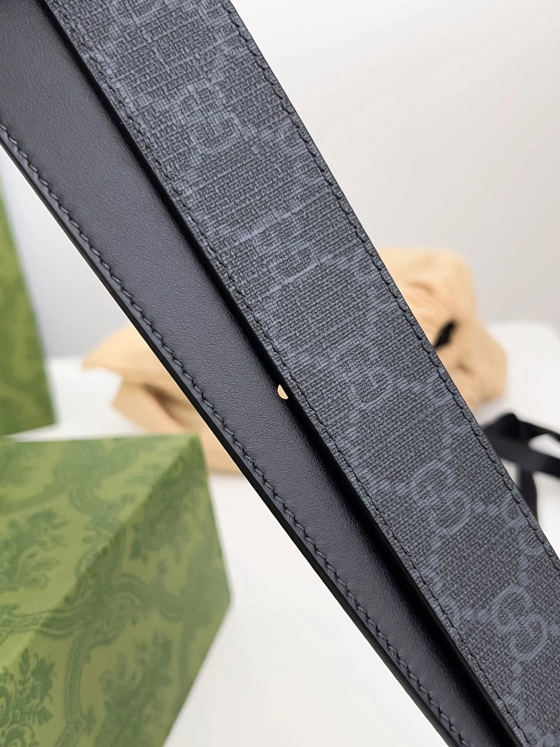 Gucci Premium Leather Belt with GG Buckle