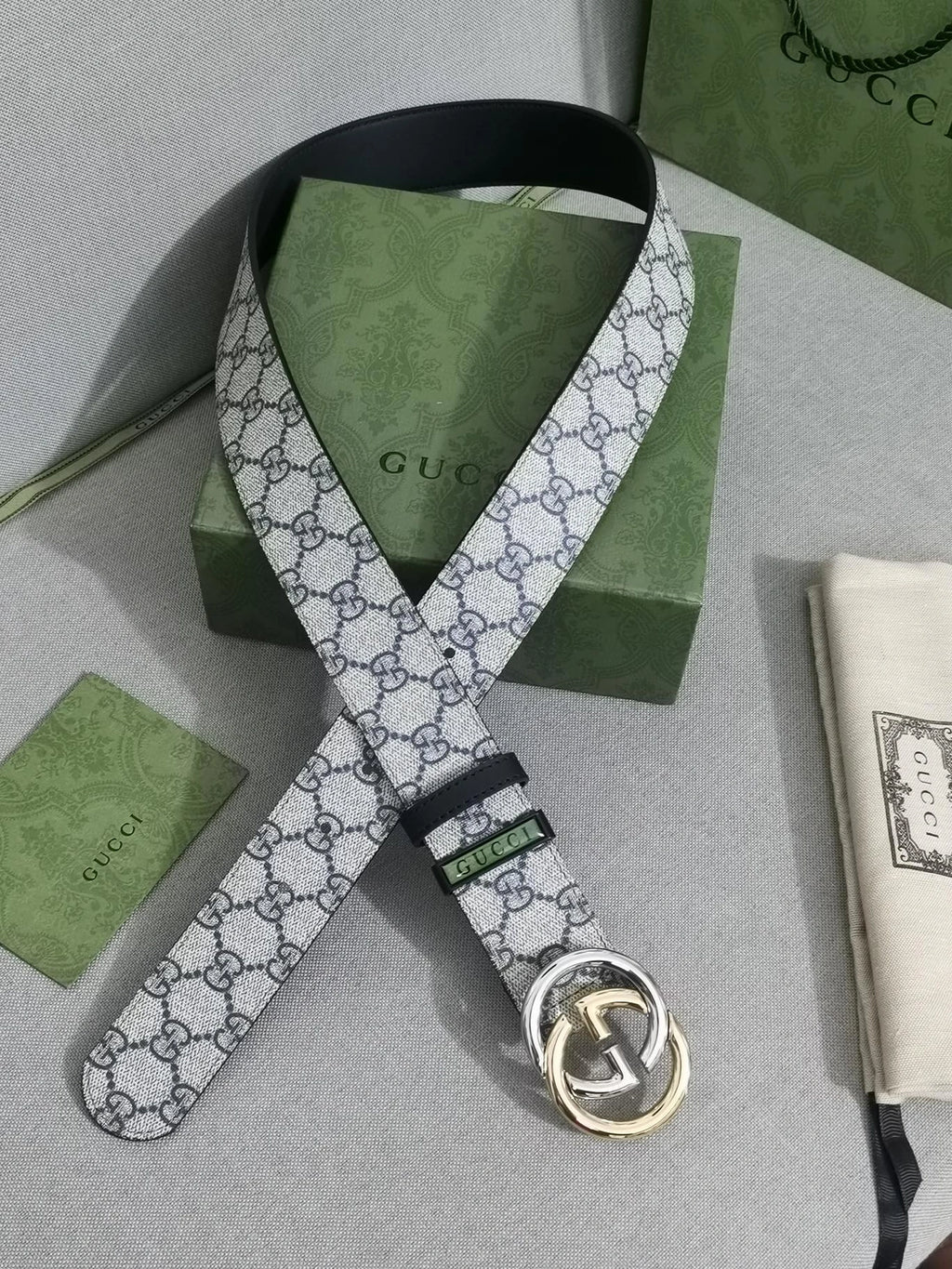 Gucci Premium Belt with GG Buckle - Hình 7