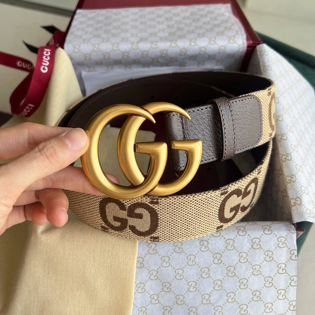 Gucci Premium Leather Belt with Double G Buckle - Hình 8