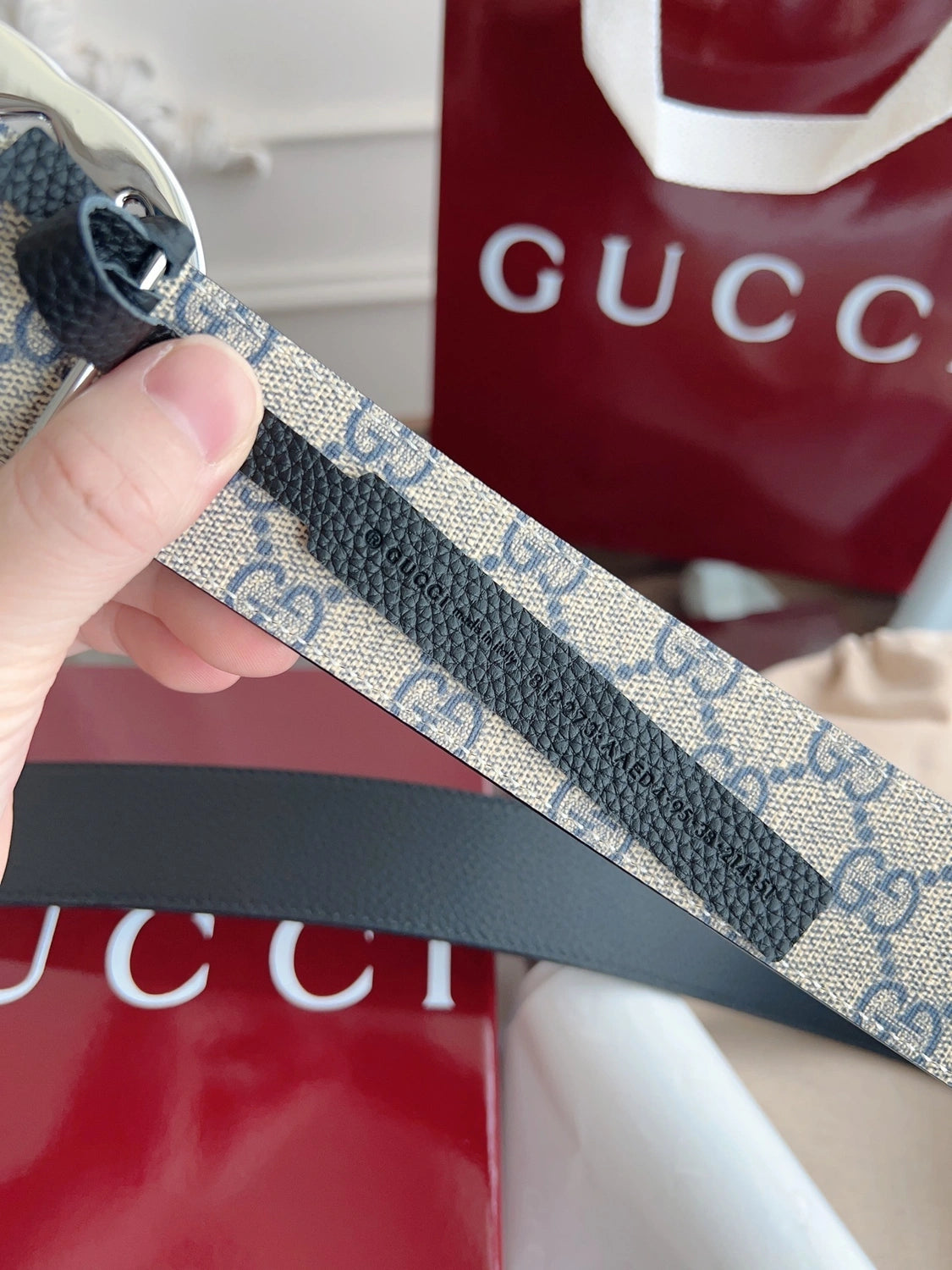 Premium Quality Gucci Belt with GG Buckle - Hình 7
