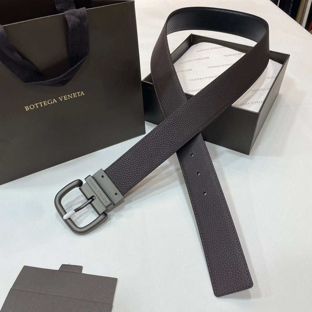 Bottega Veneta Premium Reversible Leather Belt - Hình 7