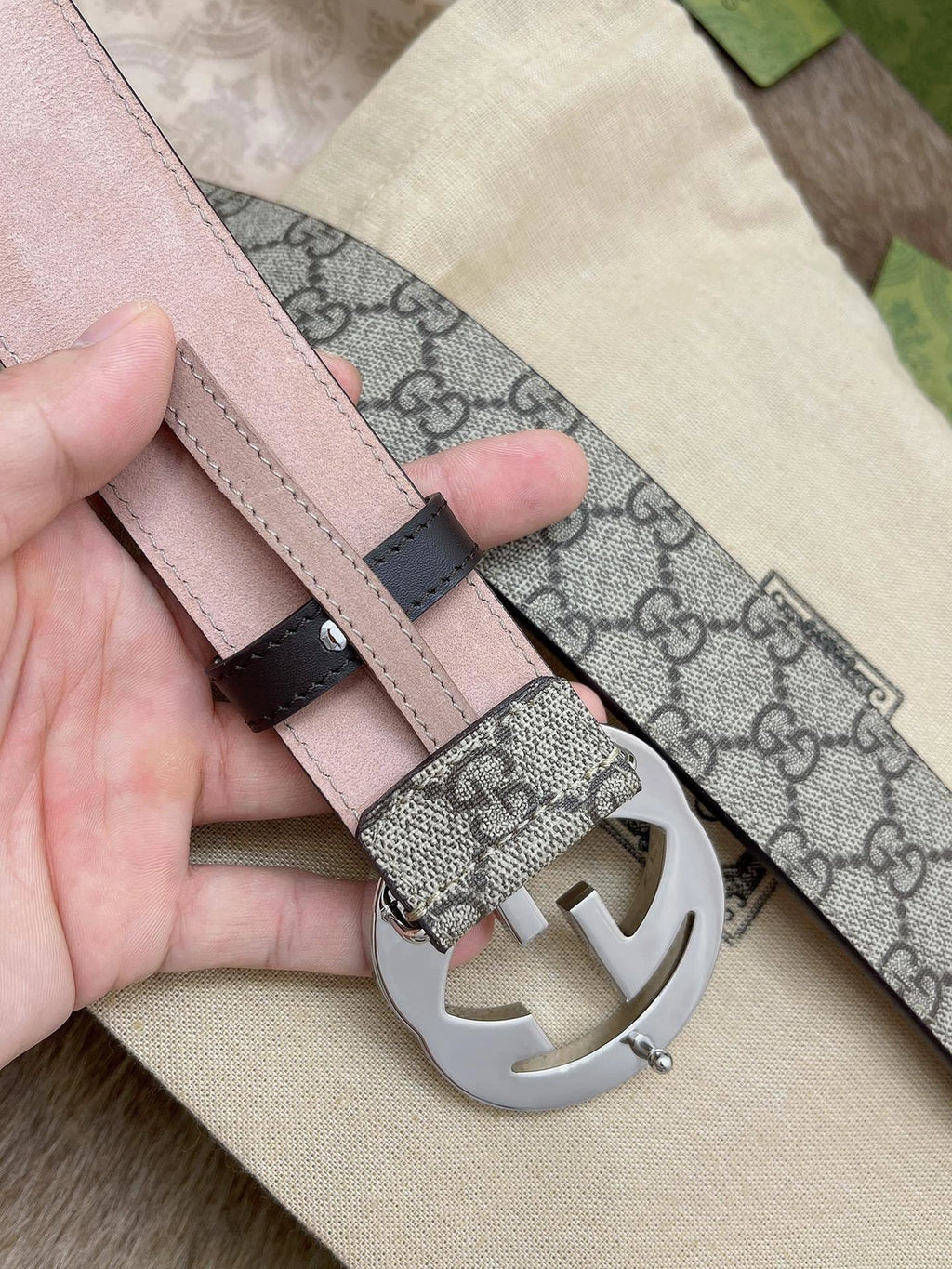 Gucci Interlocking G Belt Premium Quality - Hình 8