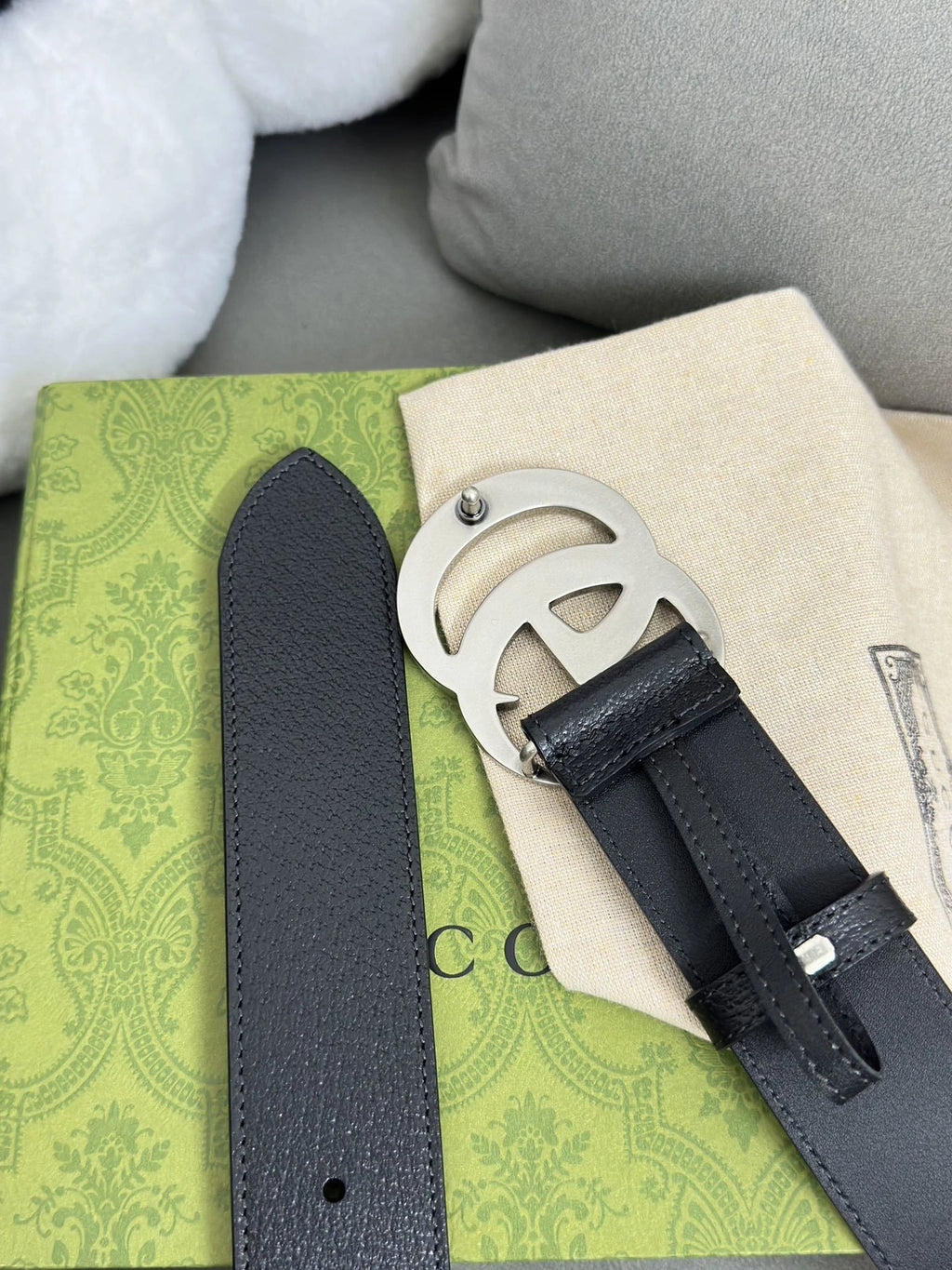 Gucci Belt Premium Quality with GG Buckle - Hình 3