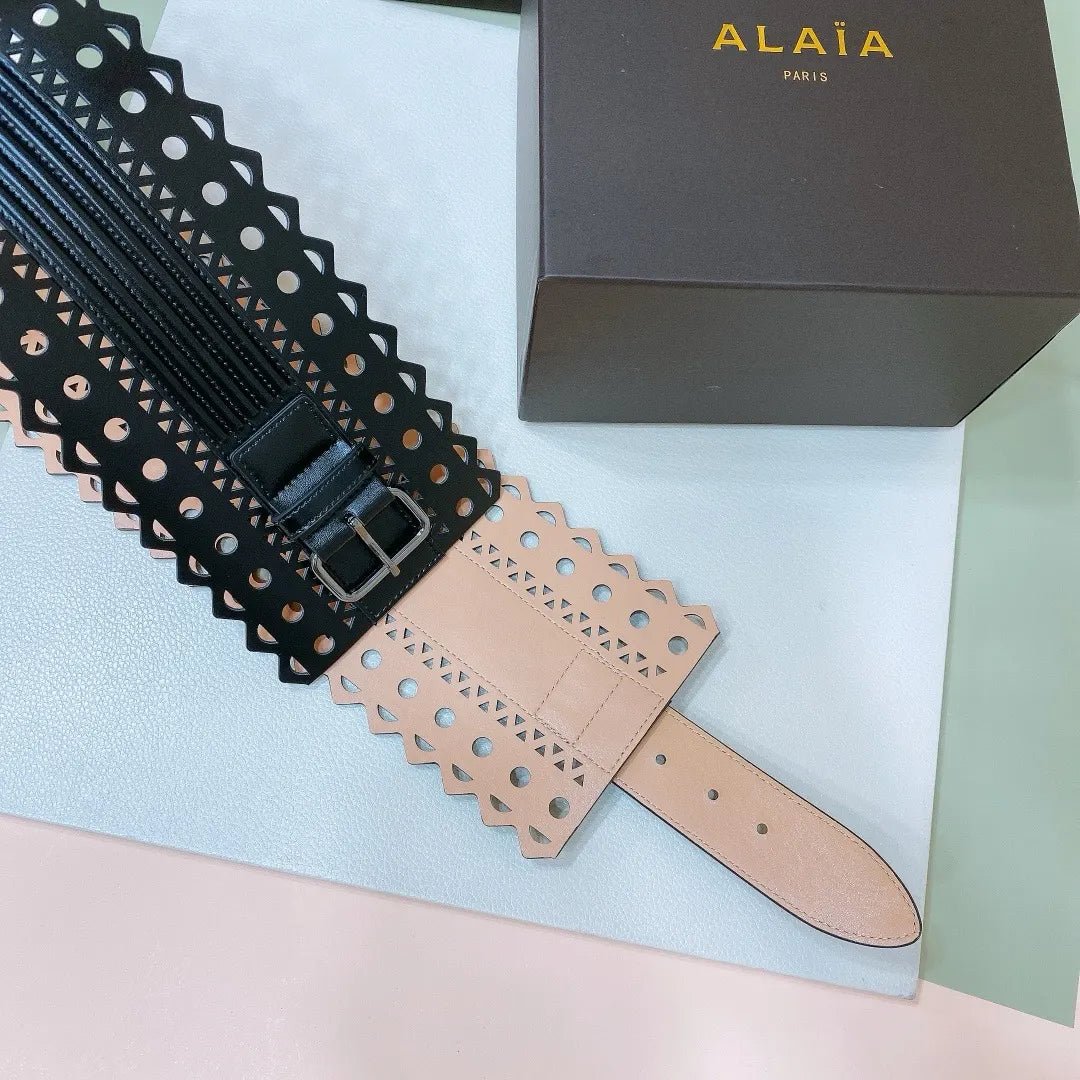 Alaïa Black Corset Belt - Hình 5