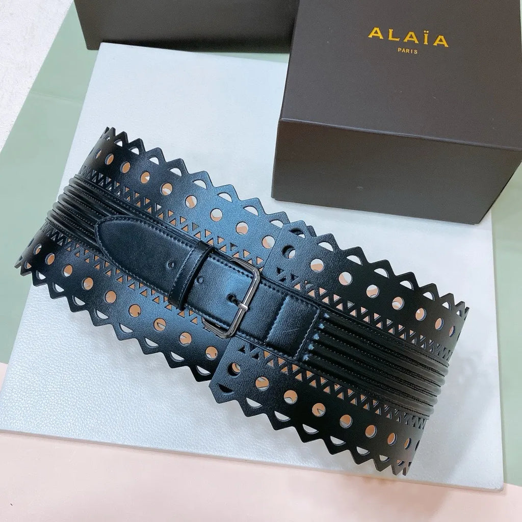 Alaïa Black Corset Belt - Hình 3