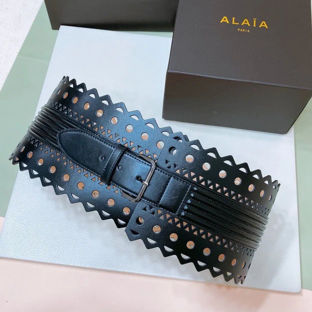 Alaïa Black Corset Belt - Hình 3
