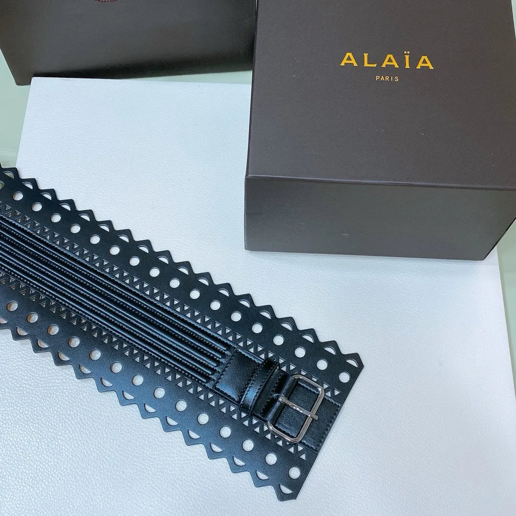 Alaïa Black Corset Belt - Hình 6