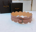 Alaïa Pink Scalloped Belt