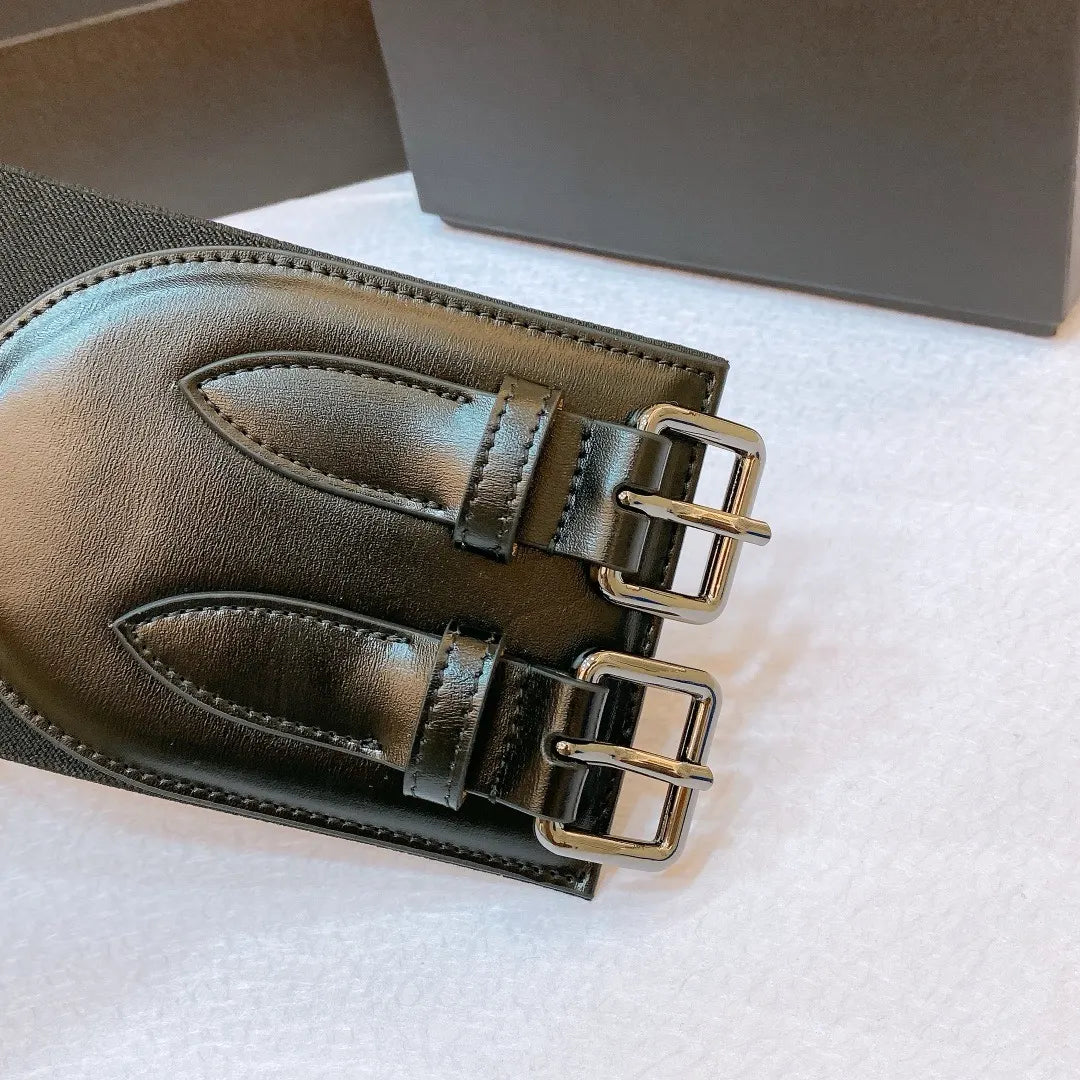 Alaïa Black Leather Corset Belt - Hình 4
