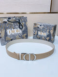 Dior Beige Leather Belt