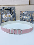 Dior Pink Leather Belt