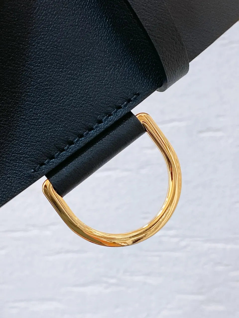 Dior Black Leather Belt - Hình 5