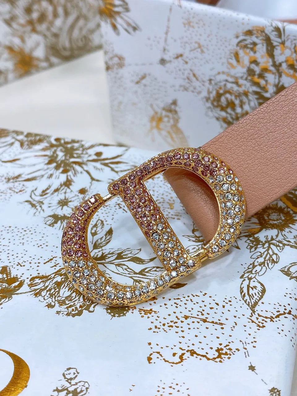 Dior Nude Leather Belt - Hình 4