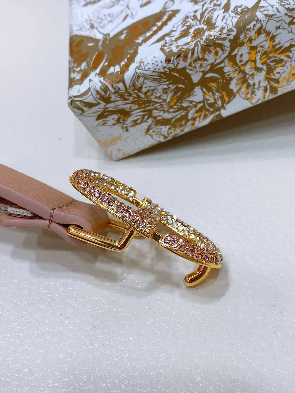 Dior Nude Leather Belt - Hình 3