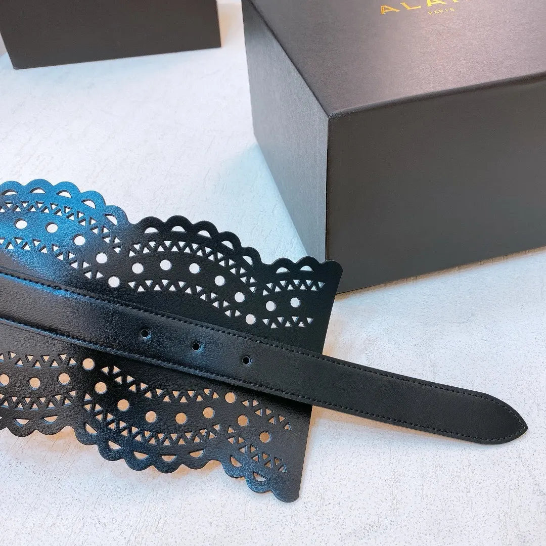Alaïa Corset Leather Belt - Hình 3