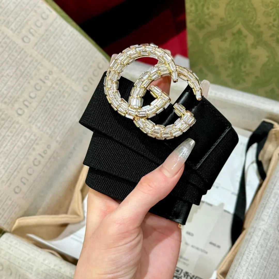 Gucci Crystal GG Belt - Hình 4