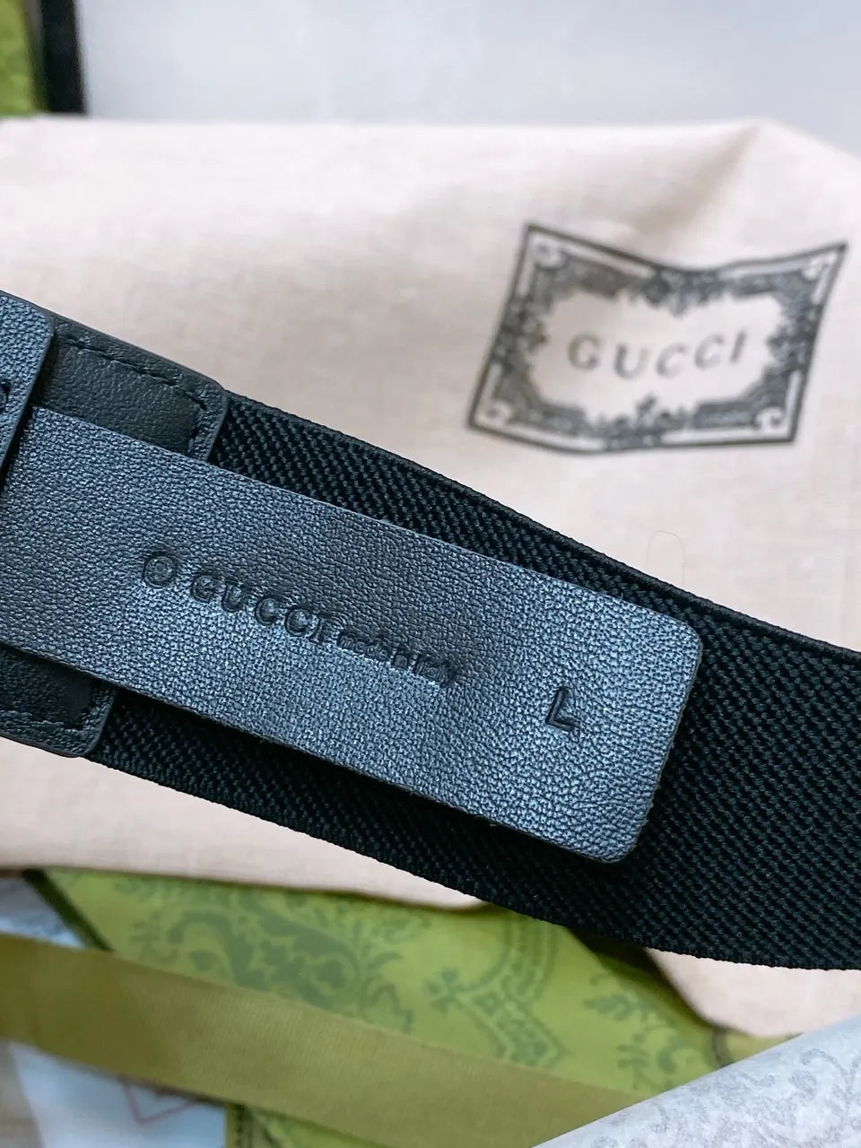 Gucci Crystal GG Black Belt - Hình 2
