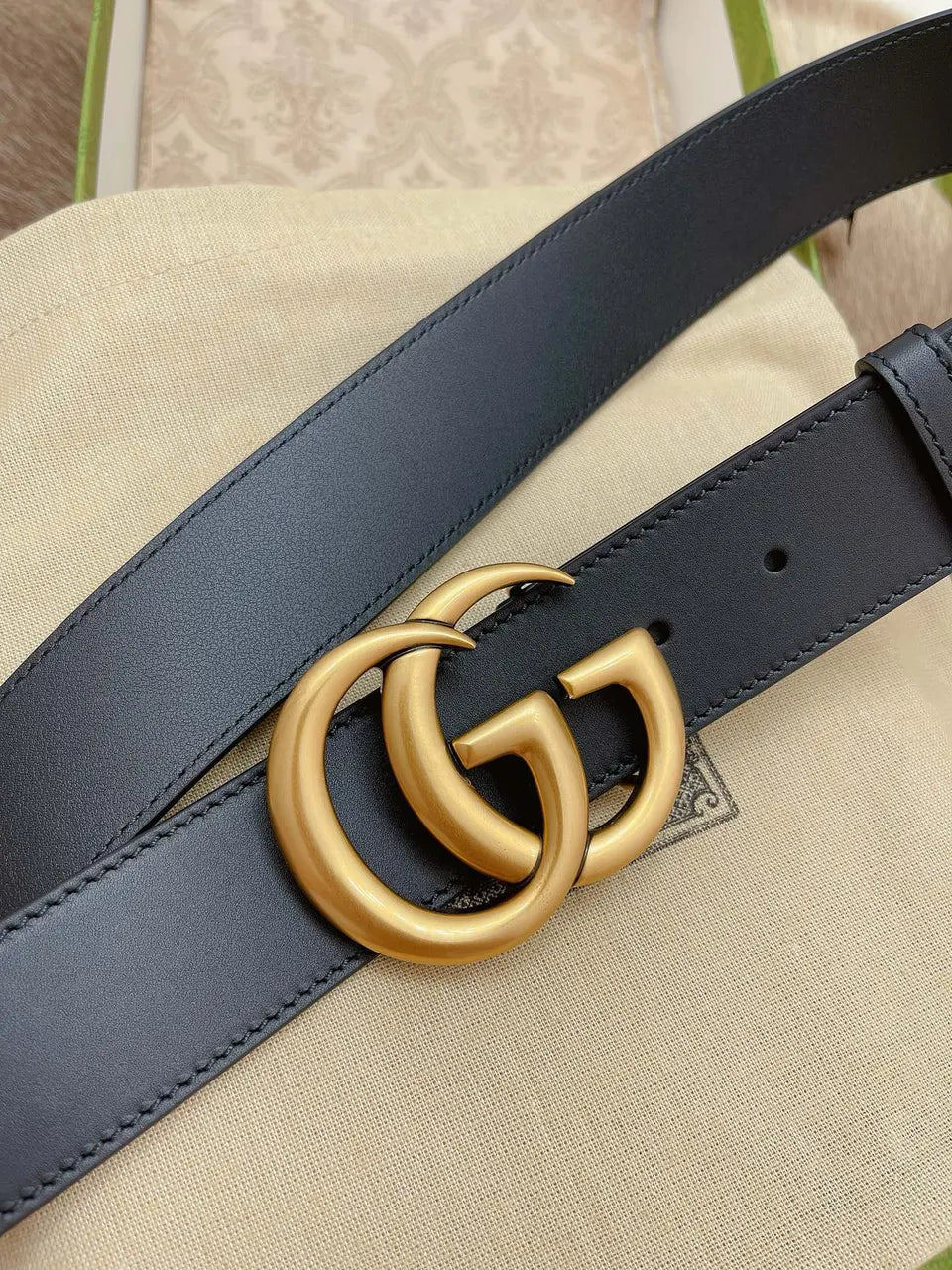 Gucci Navy Leather Belt - Hình 6