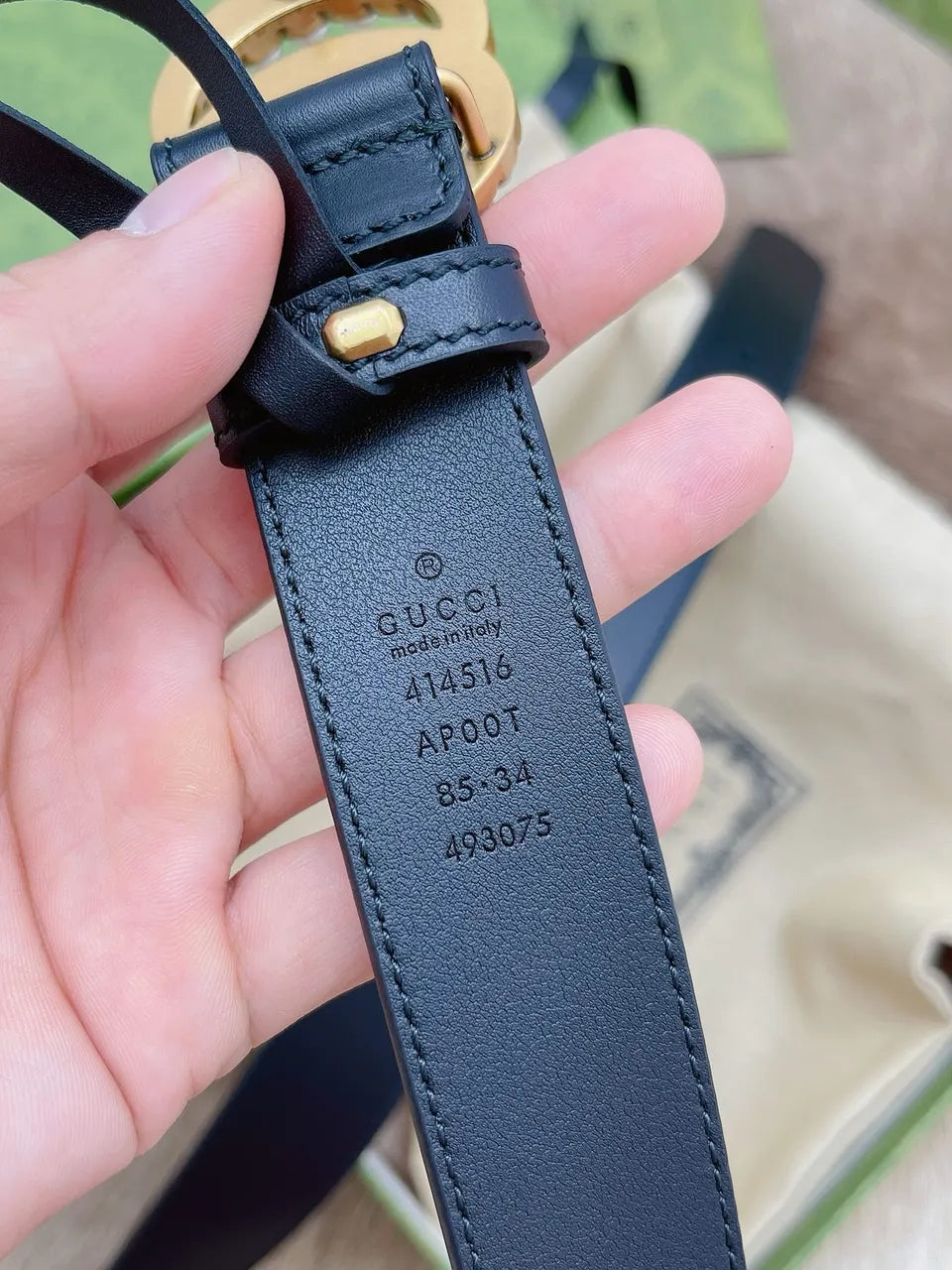 Gucci Pearl GG Belt - Hình 3