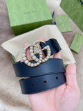 Gucci Pearl GG Belt