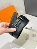 Hermes Black D'Ancre 32mm Belt