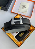 Hermes Matte Black Belt leather