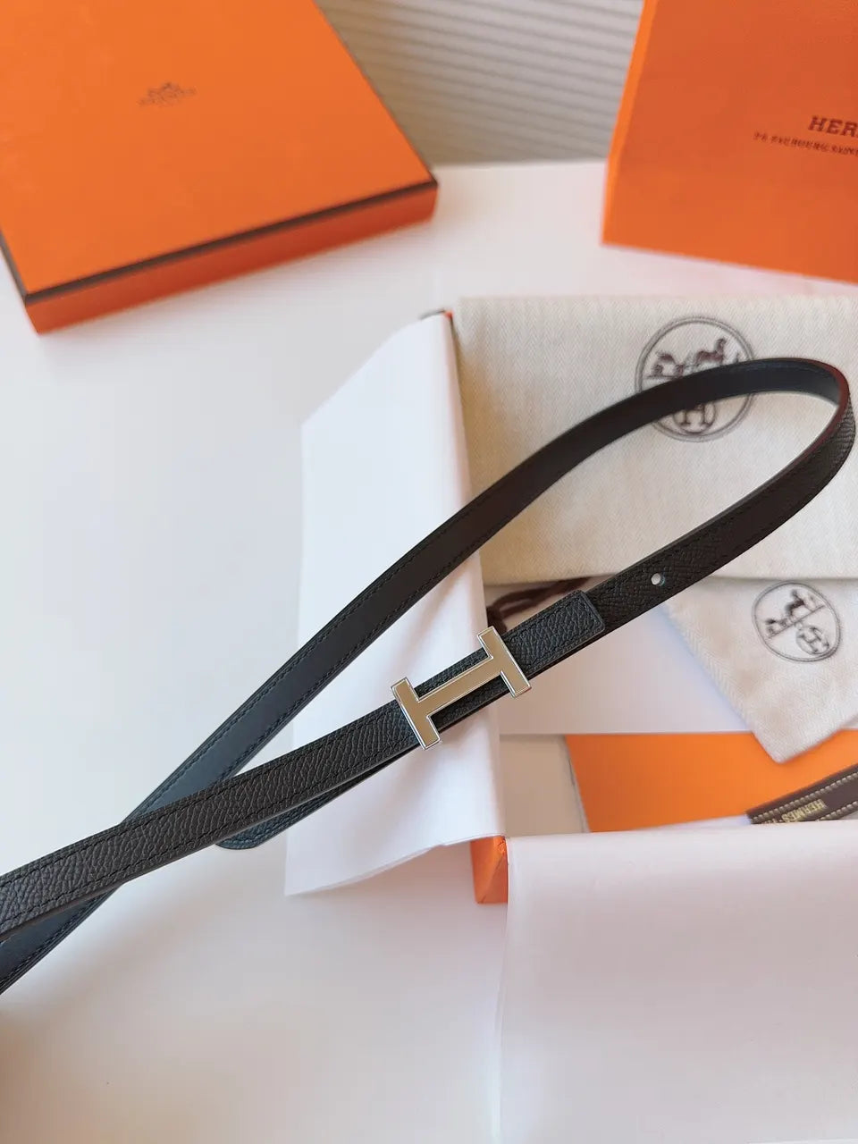 Hermes Black Grain Bracelet - Hình 3