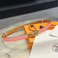 Hermes Rose Sakura Kelly Belt