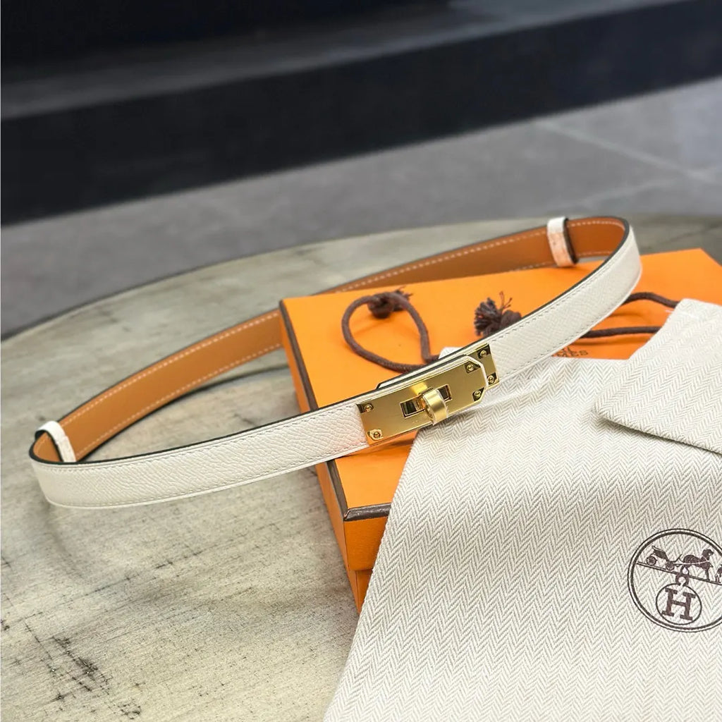 Hermes Craie Leather Belt