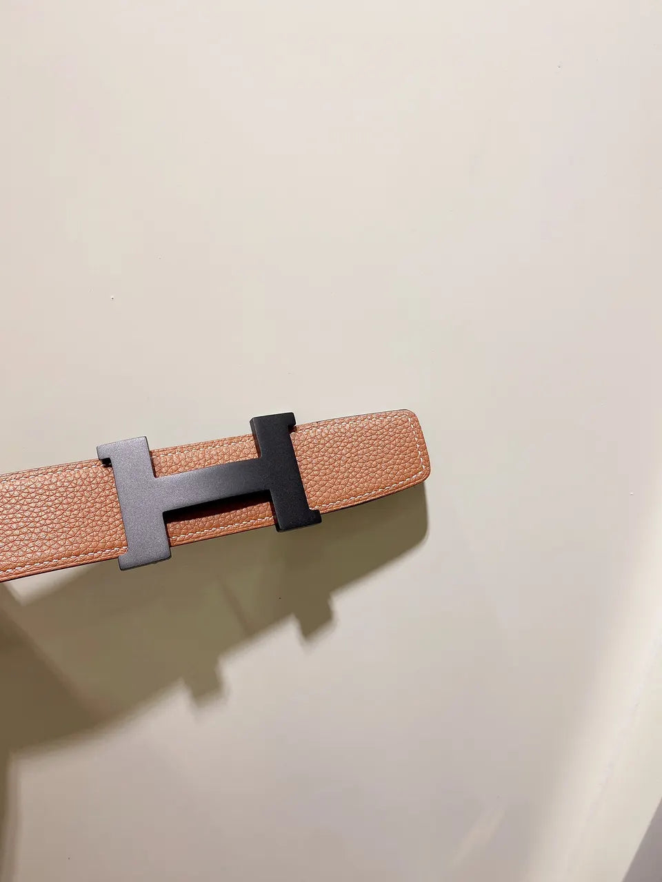 Hermes Fauve Leather Belt