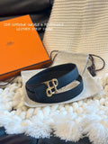 baroque Hermes Black Reversible Leather Belt