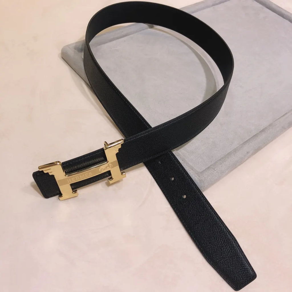 Hermes Black Epsom Belt