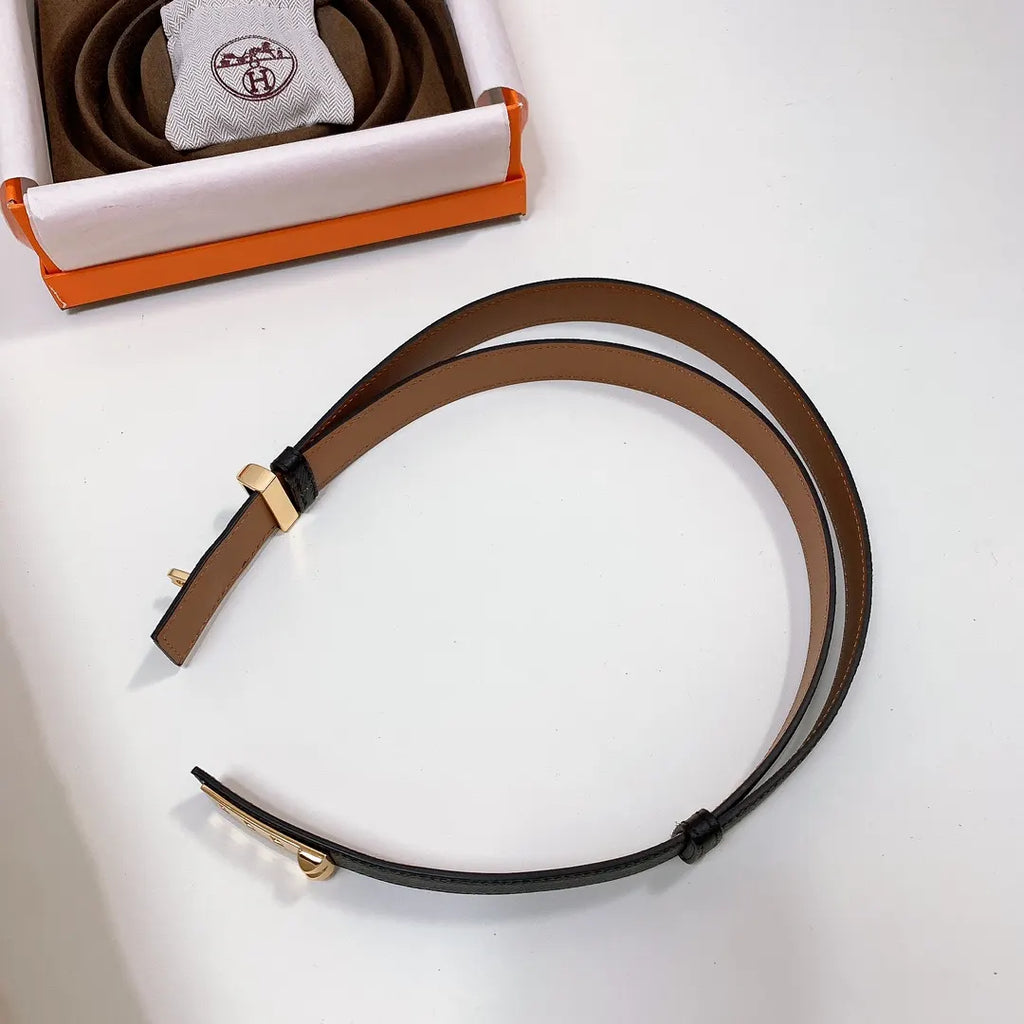 grained Hermes Black Leather Bracelet - Hình 5