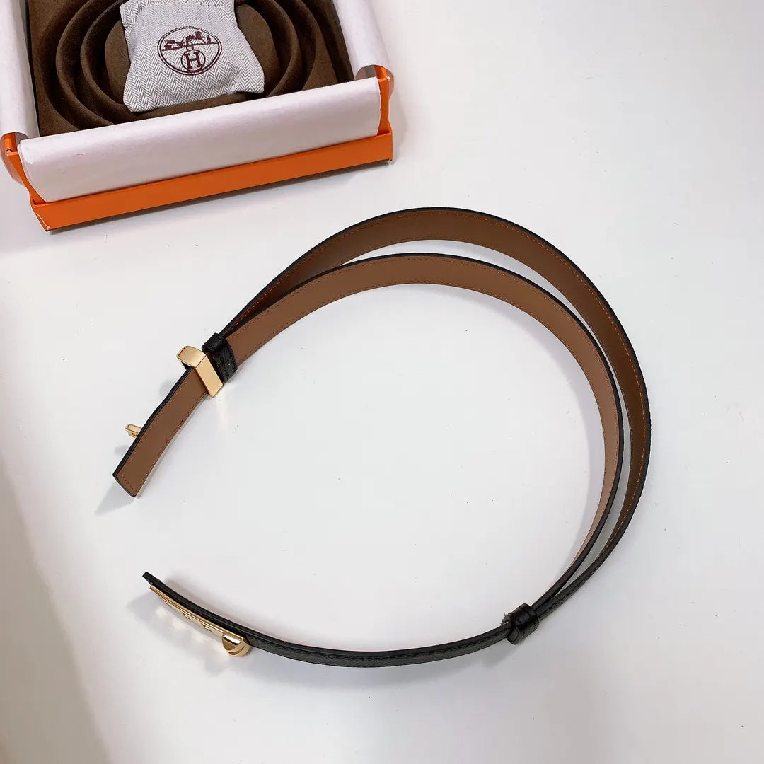 grained Hermes Black Leather Bracelet - Hình 5
