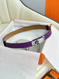 Hermes Ultra Violet Leather Belt
